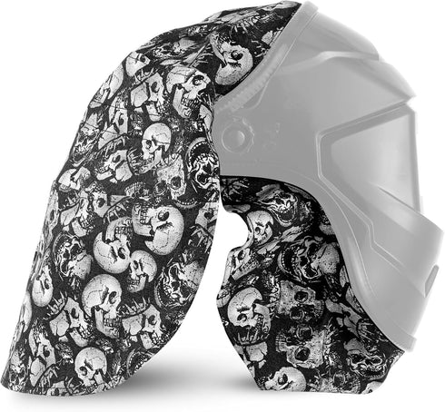 Jecery 2 Pcs Welding Helmet Cover and Helmet Bib Set, Welding Accessories