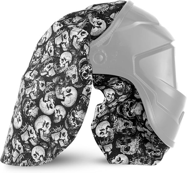 Jecery 2 Pcs Welding Helmet Cover and Helmet Bib Set, Welding Accessories