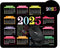 Calendar Mouse Pad 2025 Bulk 10.3"X8.3", XL Mouse Pad Calendar with Holidays, Non-Slip Rubber Base, Home Office Desk