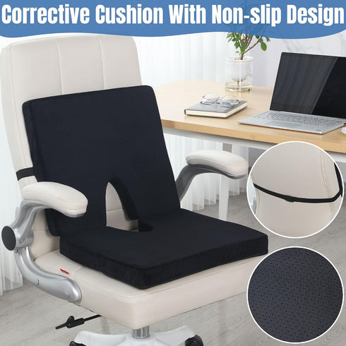 Tailbone BALAPET Lumbar Support Seat Cushion,Ergonomic Lumbar Support for Posture Correction Cushion and Pain Relief