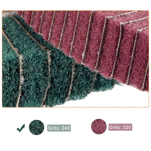 uxcell 150mm x 25mm 240 Grit Non-Woven Polishing Wheel for Stainless Steel Metal, Abrasive Cloth