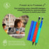 Pencil Gidgets Textured Silicone Pencil Sleeve for Fidgeting, 4 Sleeves & 2 Pencils for Focus and Tranquility