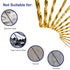 230 Pieces Titanium Twist Drill Bit Set, 135° Tip High Speed Steel, Ideal for Wood, Cast Iron, and Plastic