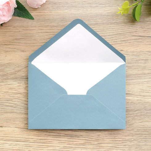 PONATIA 50PCS/Pack A4 Envelopes 4x6 Envelopes for Weddings Invitations, Birthday Party Cards, Gift cards Envelopesngs Invitation Cards, (Dusty Blue, A4) by ponatia