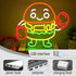 Dimmable Snack(12.6 14.96In) Boxing Hamburger Neon Sign Food Burger Neon Light Hamburg Boxing Led Light Sign for Wall