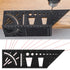 Woodworking Carpenter Square Rule, Baowox 3D Aluminum Alloy Angle Measuring Tool for Engineers and Carpenters