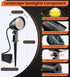 9W 120V 3-Prong IP66 (2 Pack) MEIKEE LED Landscape Lights, Landscape Lighting with US Plug, Warm White Waterproof