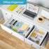 88PCS Set, 5-Size Vtopmart Clear Plastic Drawer Organizers Versatile Bathroom Drawer Organizer Trays, Storage Bins