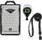 Secure Badgeholder Duolite and Lanyard Combo with IDSH Badge Reel (Black/Black with Reel)
