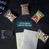 500 Pcs Small Plastic Bags, Mini Zip Lock Baggies, Clear Jewelry Bags in 5 Assorted Sizes for Storage and Packaging