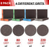 YNZDRWA 8 Pack 60/80/120/220 Sanding Sponge, Washable and Reusable Sanding Blocks for Drywall Wood Metal Furniture