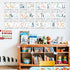 gisgfim 12 Pieces Alphabet Bulletin Board Strips Set, Boho Rainbow ABC Banner