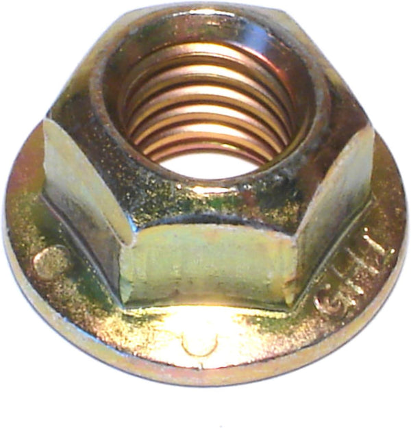 Hard-to-Find Fastener 014973271831 Grade 8 Coarse Hex Flange Nuts, 1/2-13, Piece-8, Yellow