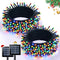JMEXSUSS 2 Pack Solar String Light 100LED 32.8ft 8 Modes Solar Christmas