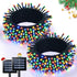 JMEXSUSS 2 Pack Solar String Light 100LED 32.8ft 8 Modes Solar Christmas