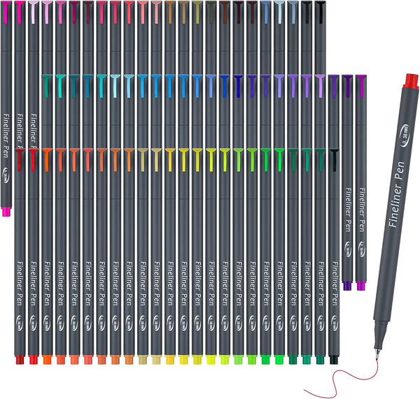 Vanstek 72 Colors Journal Planner Colored Pens, Fineliner Pens for Journaling, Writing, Coloring