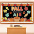 Fall Bulletin Board Decorations Set with Pumpkin Classroom Decors Autumn Maple Leaves for Thanksgiving