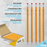 Enday #2 Pencils Bulk, 144 Pack, Pre-Sharpened Wood-Cased Pencils with Latex-Free Eraser Top