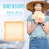 JJ CARE Silicone Foam Dressing 6x6, Pack of 5, Waterproof Wound Dressing with Adhesive Border