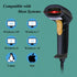 WoneNice USB Laser Barcode Scanner, Wired Handheld Bar Code Scanner Reader, Black