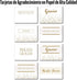 Shimmering 8 Pack 48 Spanish Gold Thank You Cards - Unique Designs