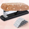 Bling Crystal Stapler Gift, Sparkly Diamond Stapler for Desk, Handmade Clay Rhinestone Machine Stapler (Champagne Gold)