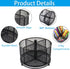 Pen Holder for Desk, 360 Rotating Mesh Pencil Organizer Marker Storage Caddy, Black Large Capacity Desktop Stationery Organizer, 4 Compartments for Home Office School Kids Art Supplies by Flytreal