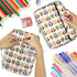 YOUSHARES 220 Slots Colored Pencil Case Organizer with Zipper, Cartoon Owl Design