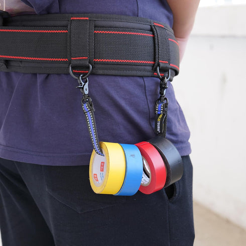 MELOTOUGH Blue Tape Thong Electrical Tape Holder, 2pcs with Trigger Snap Hook for Tool Bag
