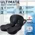 SOWAXGO Tailbone, Memory Foam Seat Cushion for Truck Drivers, Office Chairs, Car Seats, Sciatica Relief Pillow