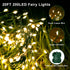 Operated,20Ft 200LED White,2 Pack FairyGlim Outdoor Fairy Lights Battery Green Copper Wire Cluster Lights