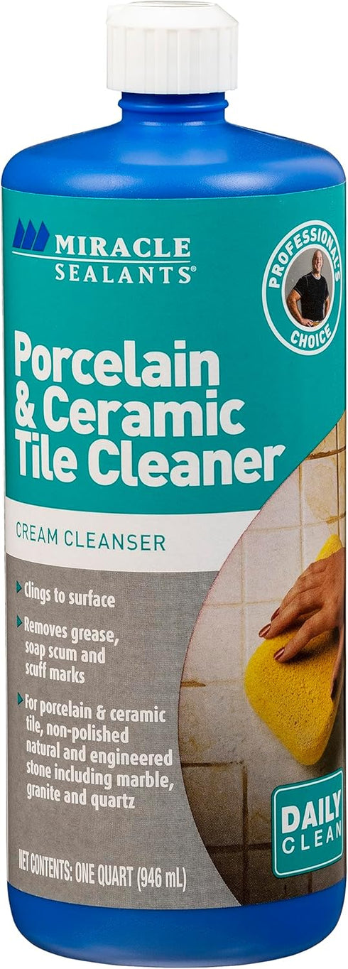 Miracle Sealants Porcelain & Ceramic Tile Cleaner, Scrubbing Compound for Tile, Stone,