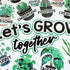 gisgfim Greenery Affirmation Station Bulletin Board Set, Motivational Plant Cutouts for School Home Office Decor