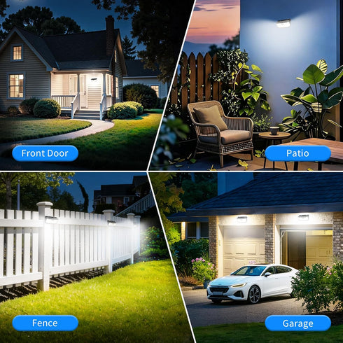 182 2500Lm IP65 Door(2pack) Aootek Solar Lights Outdoor LEDs Solar Motion Sensor Lights Waterpro of with Wide Anglefor