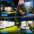 182 2500Lm IP65 Door(2pack) Aootek Solar Lights Outdoor LEDs Solar Motion Sensor Lights Waterpro of with Wide Anglefor