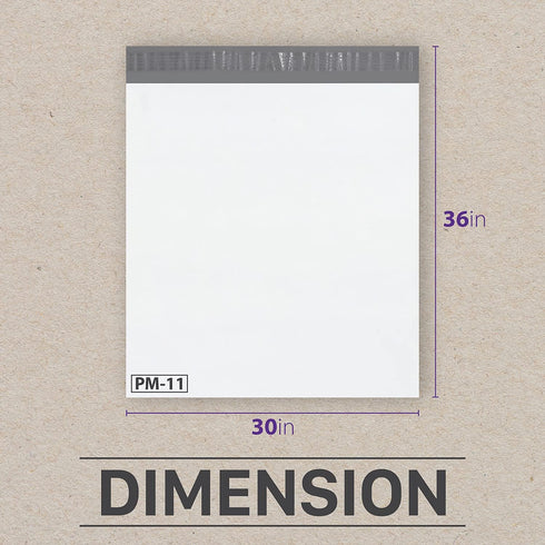 Fosmon 30x36 Large Poly Mailers (5 Pack) - Self-Seal Tear-Proof Waterproof Shipping Envelopes for Clothing
