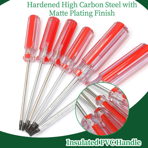 suiwotin T10 1pc T10 3mm, 75mm Torx Screwdriver, Torx Security Screwdriver with Magnetic Tip, Long