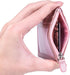 Wisdompro Badge Holder with Zip, 2-Sided PU Leather ID Holder with 1 ID Window, 4 Card Slots, Zipper Pocket, 20 Inch