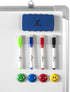 Whiteboard Set, 15x12 in Dry Erase Board with 1 Magnetic Eraser, 4 Markers, and 4 Magnets for Home Office School