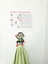 50 Potty Training Sticker Chart Reward- Monkey Design for Toddler Girls and Boys, Toilet Seat Motivational Weekly