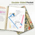 A5 140 (5.8" 8.3"), ZOTIA Lined Spiral Journal for Women, Cute Hardcover College Ruled Notebook for Work, School & Note