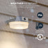 ALB 2000 HALO Outdoor Dusk-to-Dawn LED Security Area Light with Lumens, Wall or Pole Mount - Textured Gray