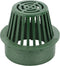 6 in. Atrium Grate, Green Plastic, Connects to 6 in. Spee-DBasin, 6 in. Drain Pipes and Fittings