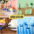 Teenitor 50 Pack Clear Plastic Test Tubes with Blue Caps - 16×100mm for Jewelry & Experiments