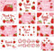 Whaline 50 Pcs Strawberry Thank You Cards Greeting Cards with Envelopes Stickers