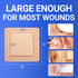 4x4 10 Large Waterproof Bandages Silicone Foam Dressing for Sensitive Skin Wound Care, Adhesive Cohesive Pad