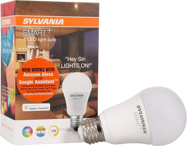 SYLVANIA SMART+ Bluetooth Full Color and Tunable White A19 LED Bulb, Fully