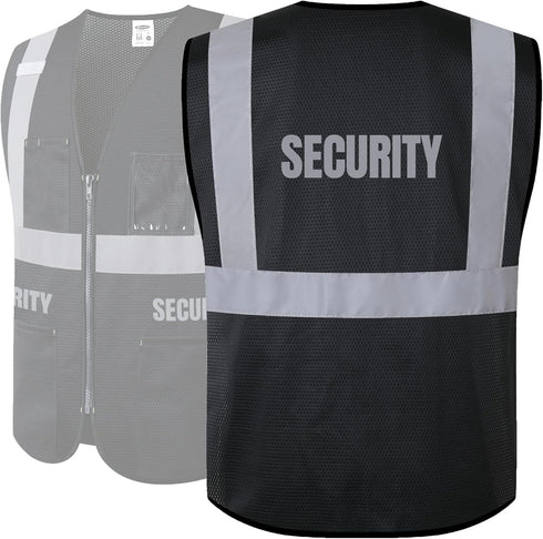 Hi-Visibility Security Vest for Men & Women - ANSI/ISEA Compliant