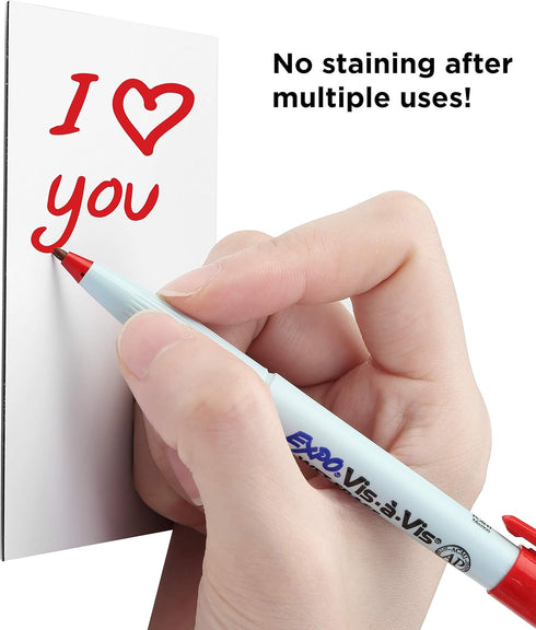 Dry Erase Sticky Notes - 10 Pack of 4x6 Inch Reusable Whiteboard Stickers for Smooth Surfaces, No More Paper