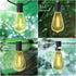 100 52 Bulbs(2 Outdoor LED String Lights with Feet Edison Plastic Spare), Waterproof Hanging Lights for Patio Backyard